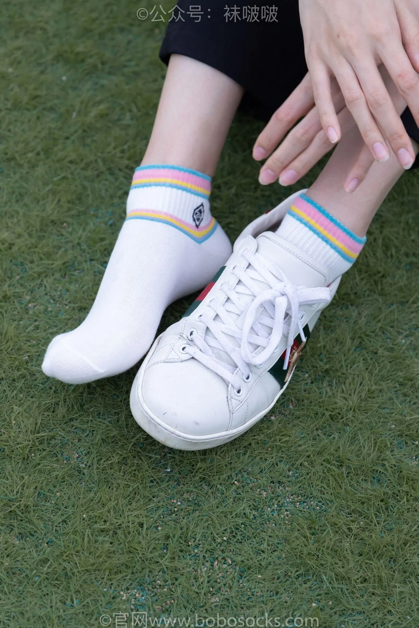 [BoBoSocks袜啵啵]NO.021 泡芙-板鞋、白棉袜、裸足 [131P]插图6